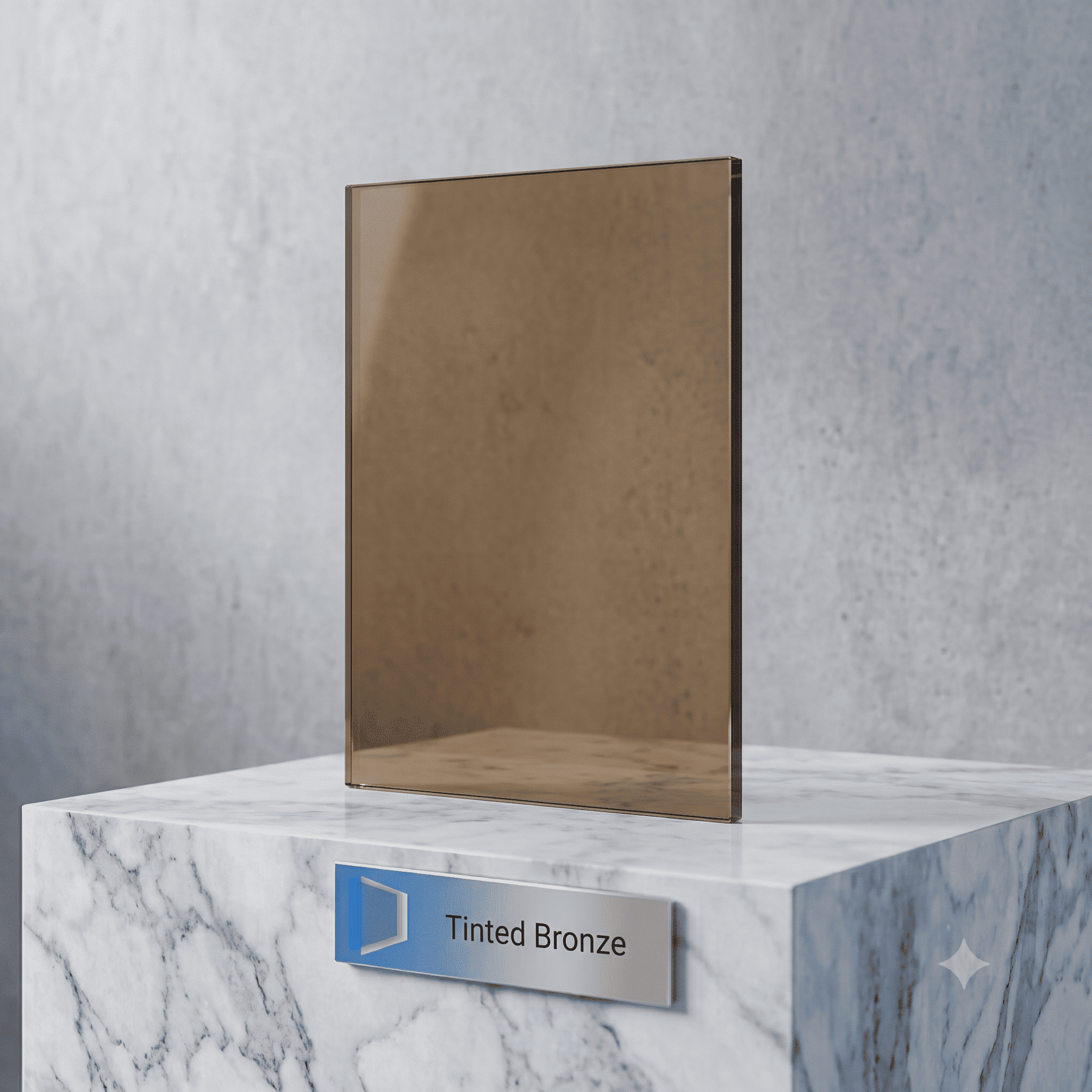 Bronze Glass Display