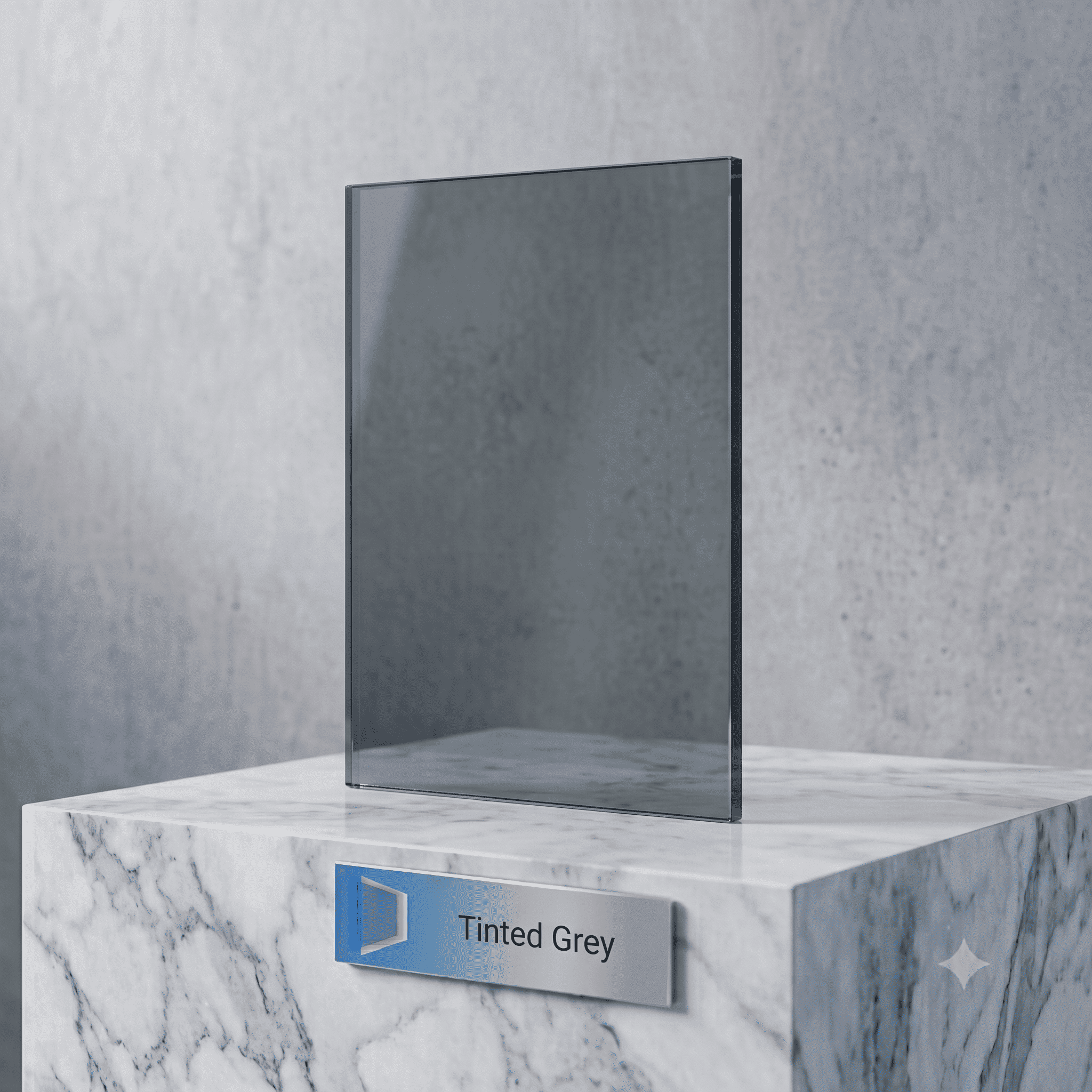 Grey Glass Display