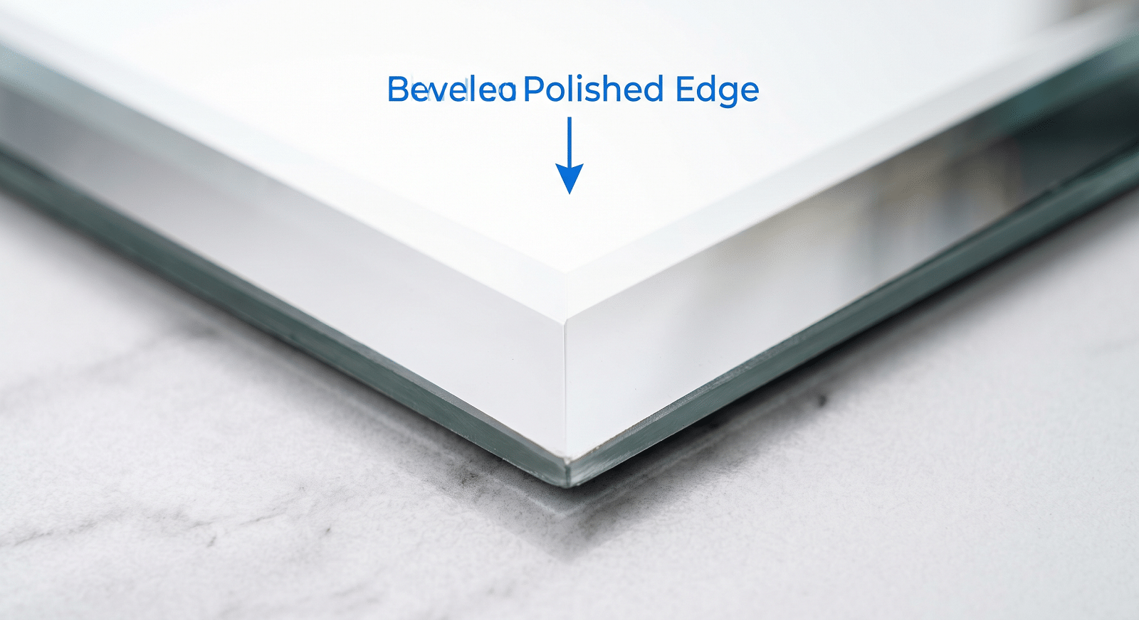 Beveled Polished Mirror Edge