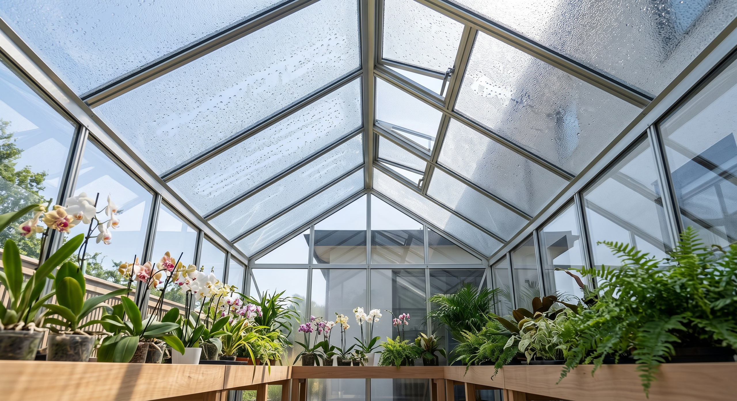 Glass Greenhouse Construction
