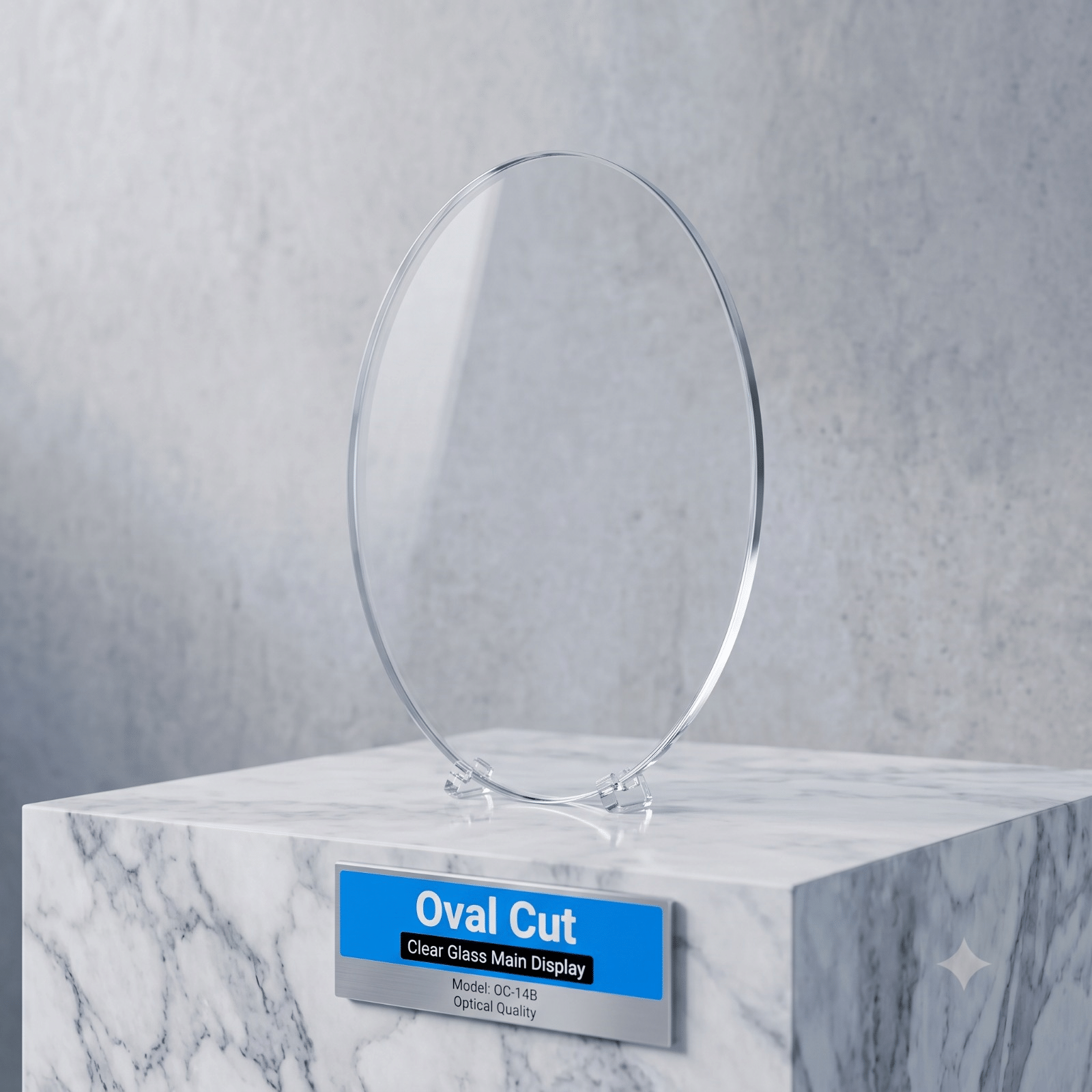 Oval Custom Glass