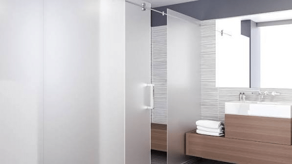 Custom Acid Etched Glass Panels