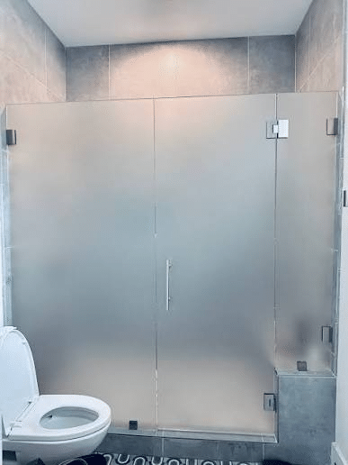 Acid Etched Glass Partition