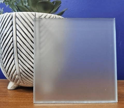Etched Glass Front Door Sidelight