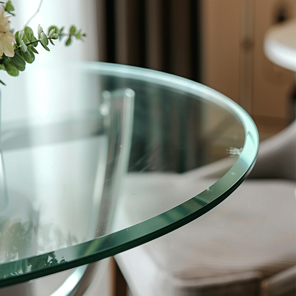 Beveled Glass Tabletop Cover