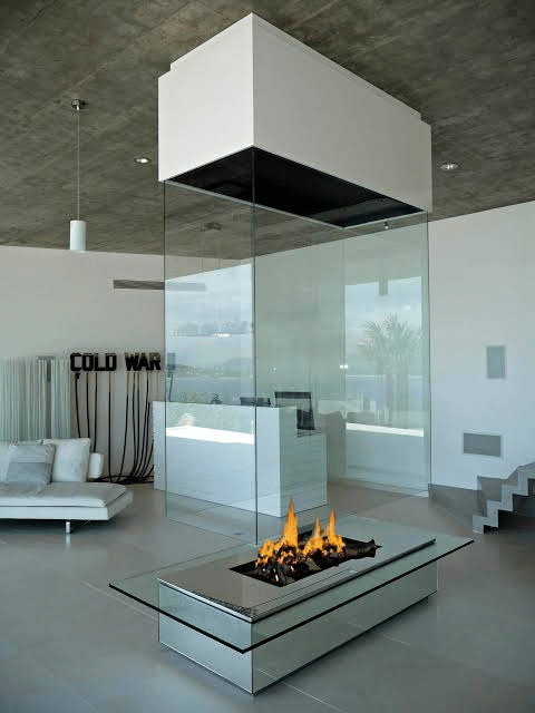 Gas Insert Glass Panel