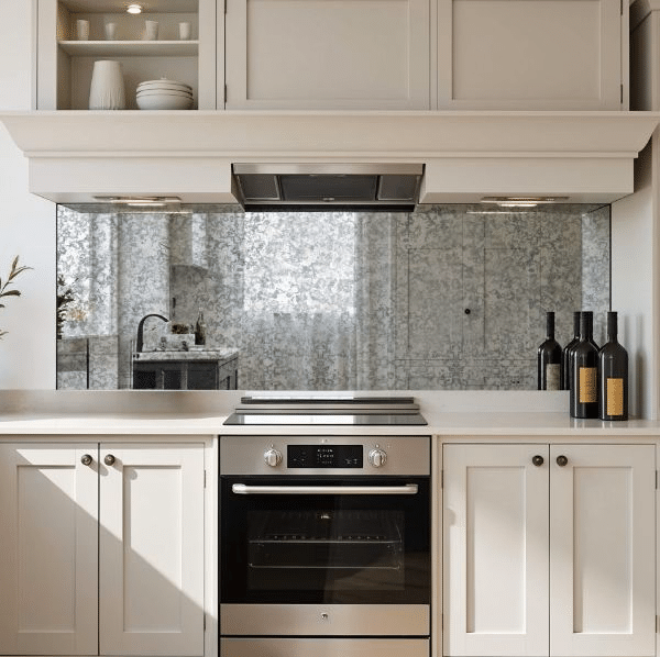 Seamless Glass Kitchen Walls