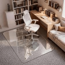 Clear Glass Office Chair Mat