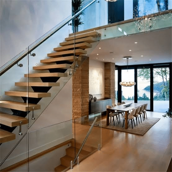 Interior Glass Staircase Railing