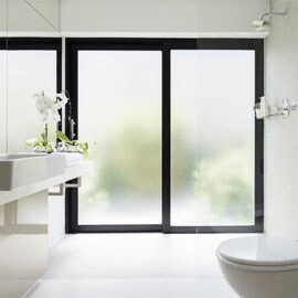 Frosted Glass Bathroom Window