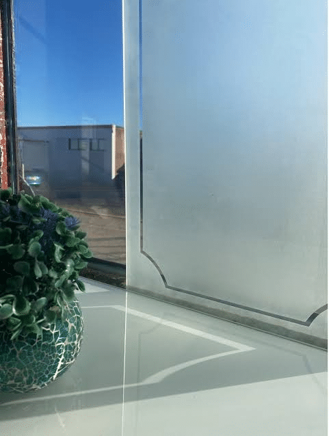 Custom Etched Privacy Glass