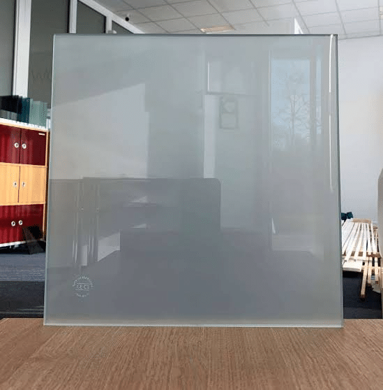 Sandblasted Office Partition