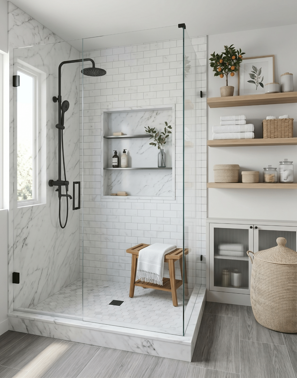Custom Shower Glass Panels